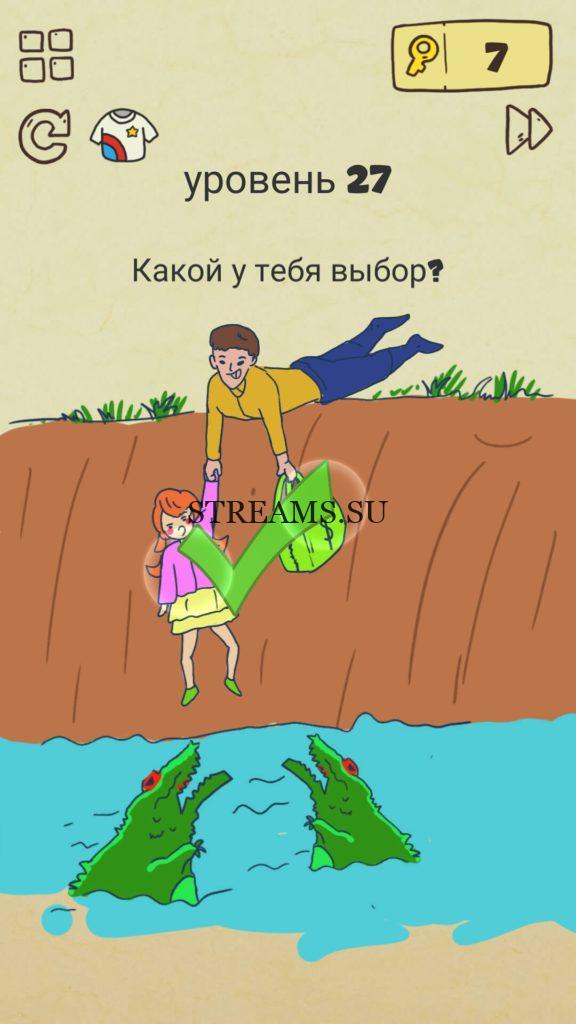 Какой у тебя выбор? 27 уровень Brain Crazy