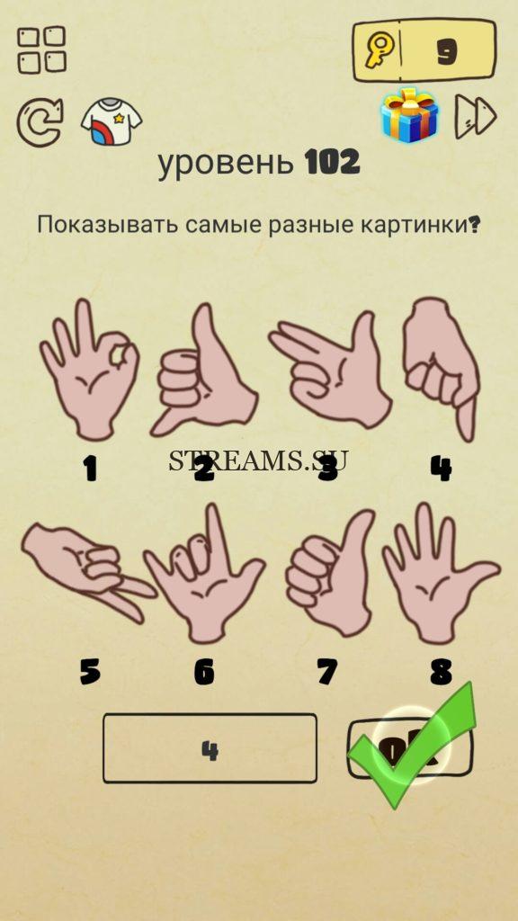 Показывать самые разные картинки? 102 уровень Brain Crazy